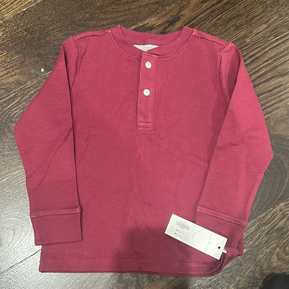 Janie and Jack - long sleeve Henley - size 3T - brand NEW with tags